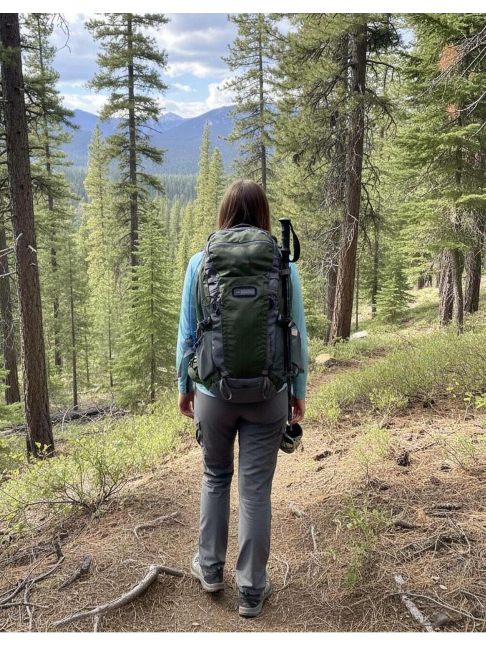 Brand New REI Traverse 30 Liter Unisex Backpack with Rain Cover Hiking Green